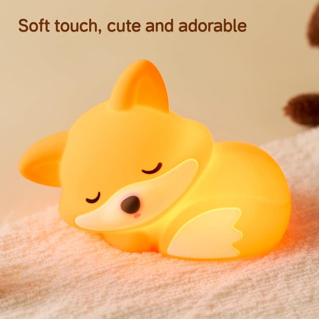 Detalle de JMG-Myratts Kids Fox Silicone Night Light (USB rechargeable, dimmable, timer)