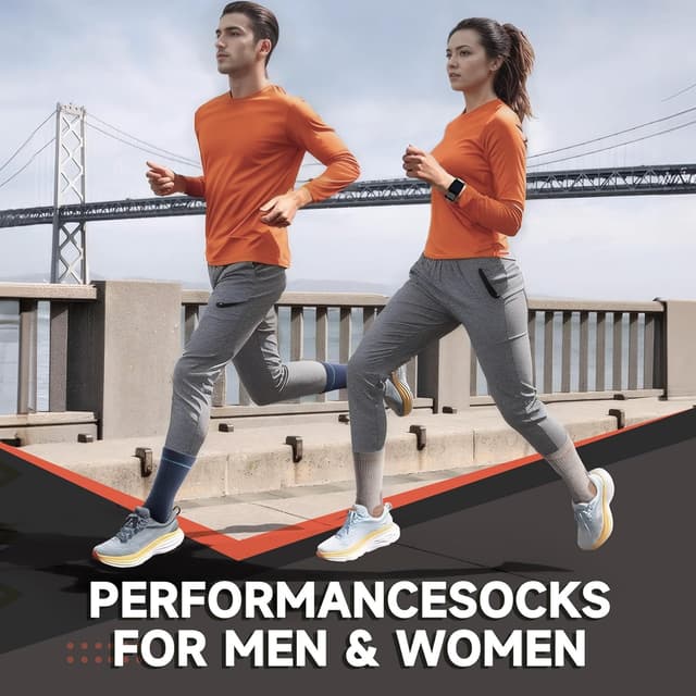 Detalle de Alaplus Hiking Socks (merino wool) – cushioned breathable crew socks, 3 pairs