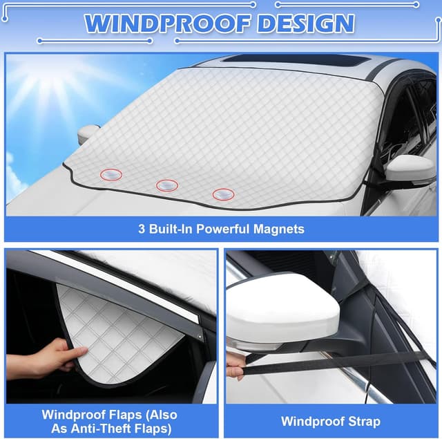 Detalle 2 de Tevlaphee Windscreen Cover 197×128 cm