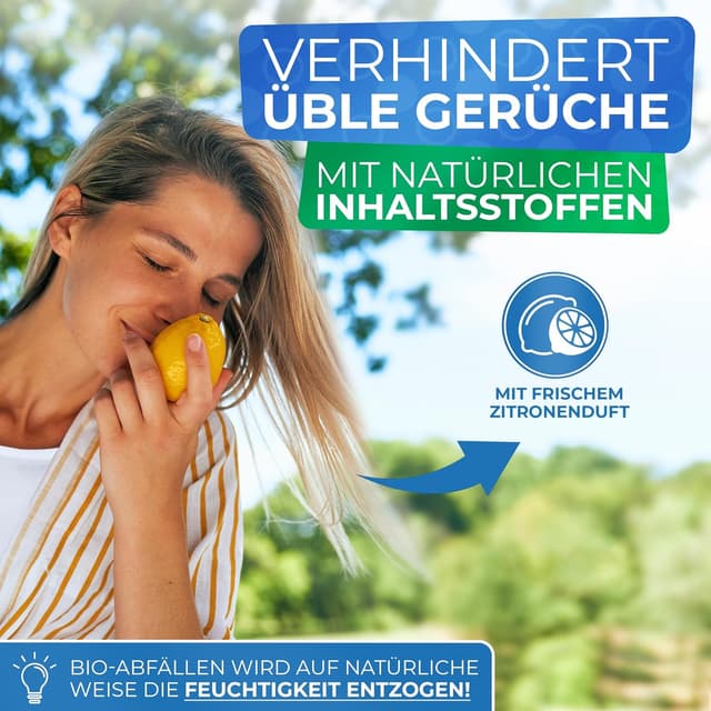 Detalle 2 de Patronus Biotonnenpulver gegen Maden und Geruch – 2,5 kg Vorteilspack für Mülltonne & Biotonne