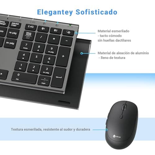 Thumbnail 4 de iClever Teclado y Ratón Inalámbrico DK03-QWERTY 🌐