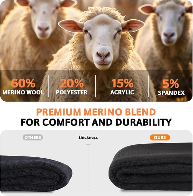 Thumbnail 4 de SukModen Merino Wool Socks 3 pairs thermal socks