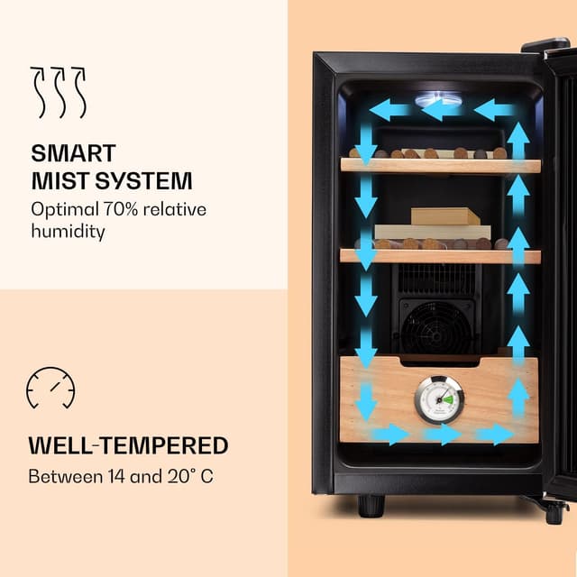 Thumbnail 3 de Klarstein El Presidente cave à cigares 23 litres