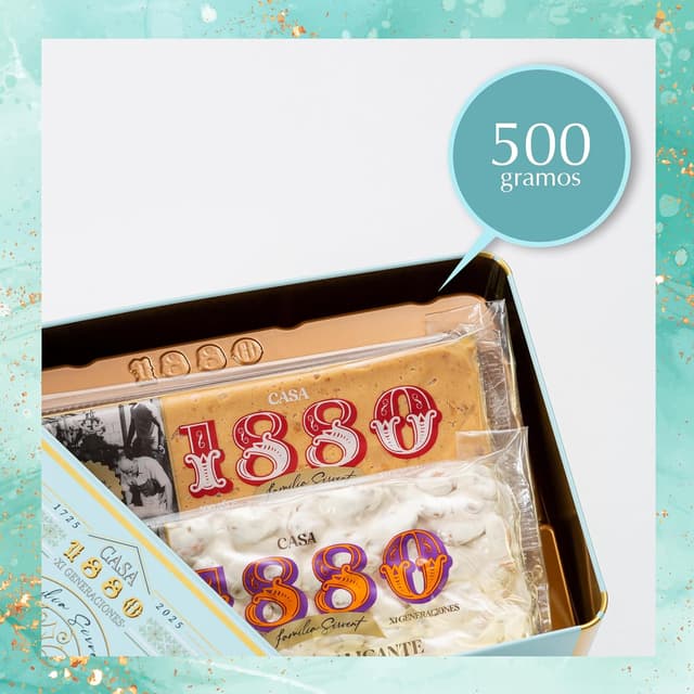 Thumbnail 3 de 1880 Edición 300 ANIVERSARIO Turrón 500 gramos