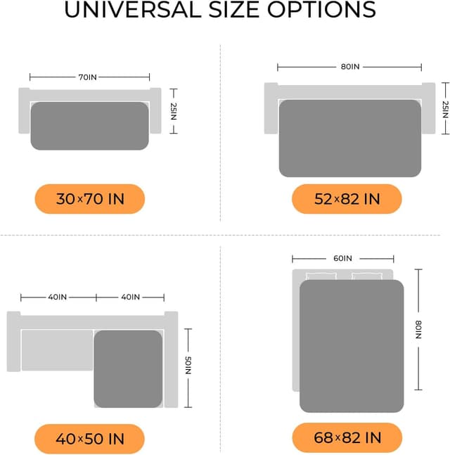 Detalle de luciphia Copridivano impermeabile 76x178 cm