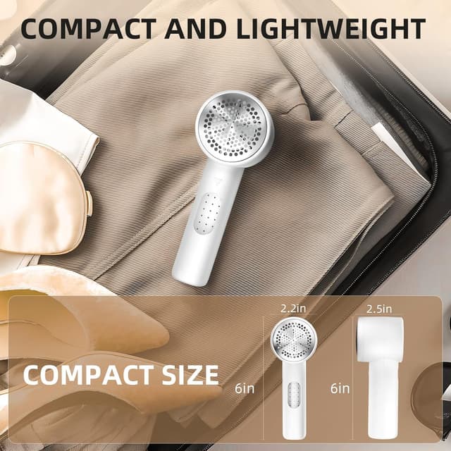 Thumbnail 3 de Fabric Shaver 6-blade Rechargeable Lint Remover