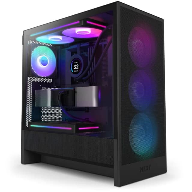 Imagen de Nzxt H5 Flow RGB 2024: carcasa e‑ATX negra en OfertitasTOP