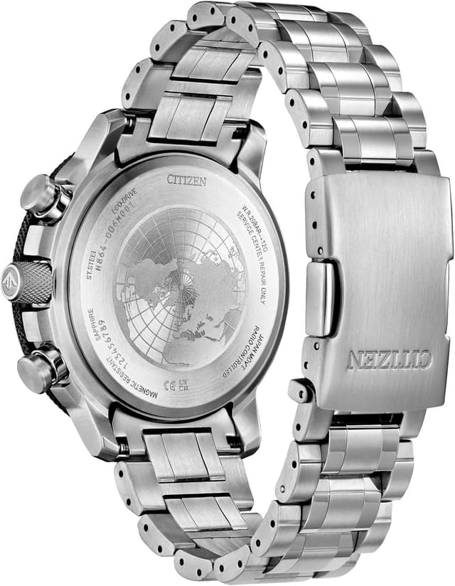 Detalle de Citizen Promaster Geo Trekker Eco-Drive Herrenarmbanduhr mit Multidial und Funkzeit