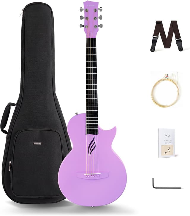 Thumbnail 6 de Enya Nova Go Mini Gitarre Kohlefaser Weiß 1/4