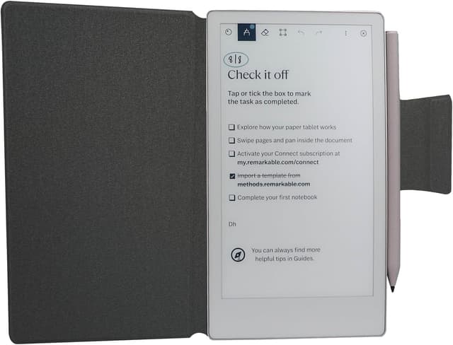 Detalle de ZhaoCo Hülle für reMarkable Paper Pro Move 7.3" (2025) – PU-Leder Magnet-Folio, schlank & magnetisch, grün