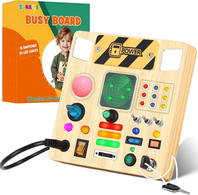 Thumbnail 6 de SUNACE Montessori Busy Board 8 Schalter