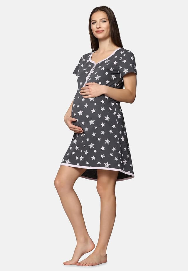 Thumbnail 3 de Be Mammy Camicia da Notte Premaman BE20-175