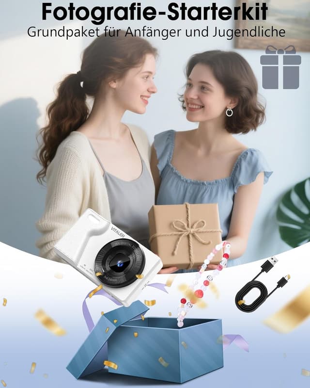 Thumbnail 6 de Vitaler Digitalkamera 64MP für Einsteiger