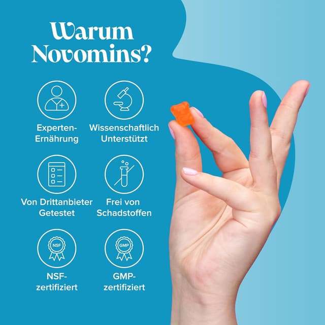 Thumbnail 5 de Novomins Omega 3 Kinder Gummibärchen 🍬