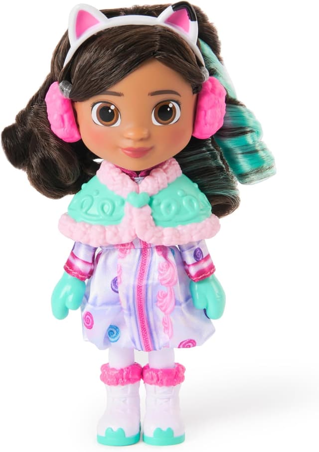 Detalle de DreamWorks Gabby’s Dollhouse: The Movie Sweetest Treat Gabby 15-cm Doll with Snow-Themed Gear & Accessories