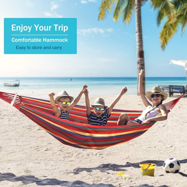 Detalle 2 de Hamaca Colgante Tela 275 x 155 cm 250 kg