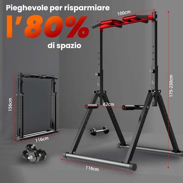 Thumbnail 3 de WATBKHE Estación plegable para dominadas 200 kg