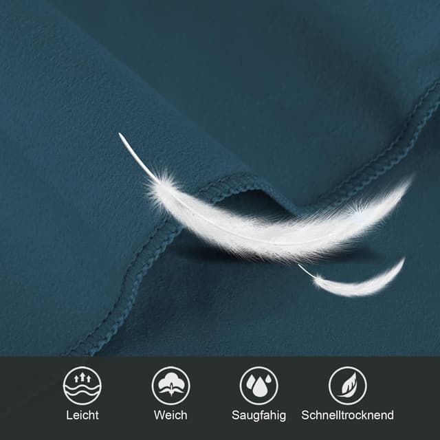 Detalle 2 de Mikrofaser Handtuch 3er Set 200×100cm 🏖