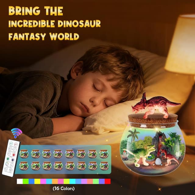 Thumbnail 4 de Goody King Dinosaurier Terrarium Set 16 Farben LED