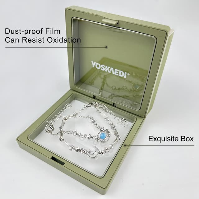 Thumbnail 6 de YOSKAEDI Romantisches Armband 2er Set 17 bis 22 cm