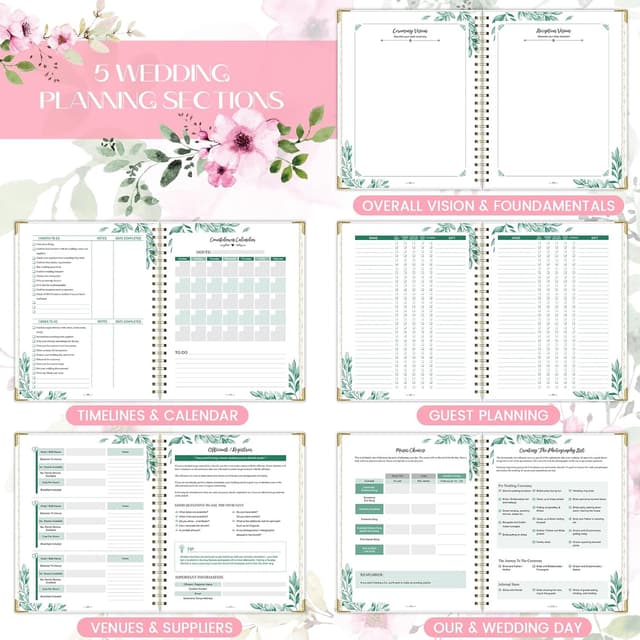 Detalle 2 de Wedding Planner Book, 8.5" x 11" ⚙