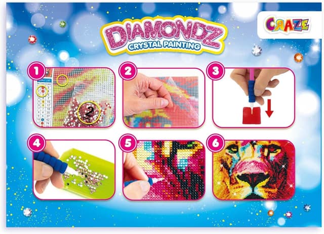 Thumbnail 4 de CRAZE DIAMONDZ LION kit diamante 25x35 cm 🎨