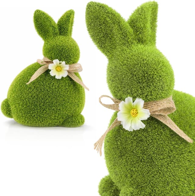 Thumbnail 6 de com-four® Lapin-20 cm duo décoratif 🐇