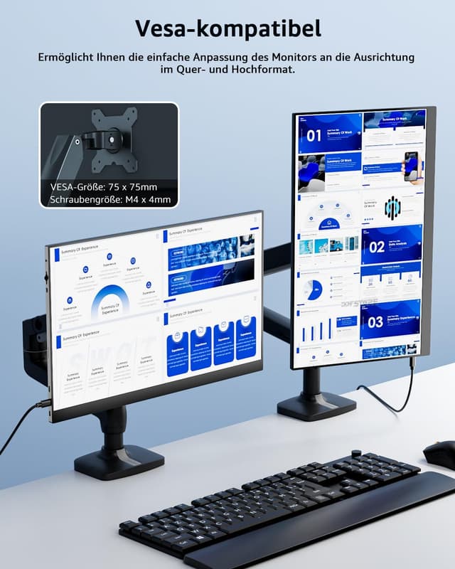 Detalle de Yodoit Portable Monitor (15,6 Zoll, Full HD) mit IPS, USB-C und integrierten Lautsprechern