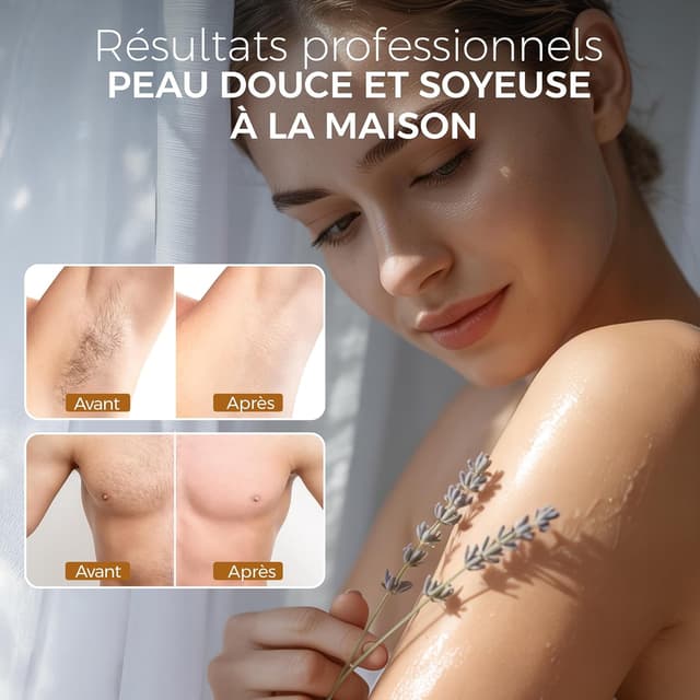 Detalle 2 de Depilissa Perles de cire dépilatoire pour le visage, sourcils et zones intimes (sans bandes) – Tropical Mango