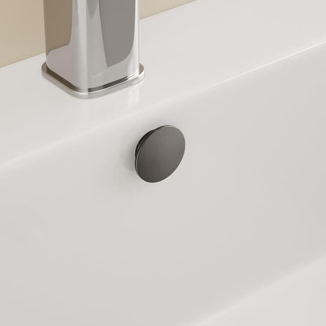 Thumbnail 6 de YIGUANXIN Bathroom Sink Basin Trim & Overflow Cover (Brass Insert), Brushed Finish – Dual Layer Insert, Pack of 2 (Black)