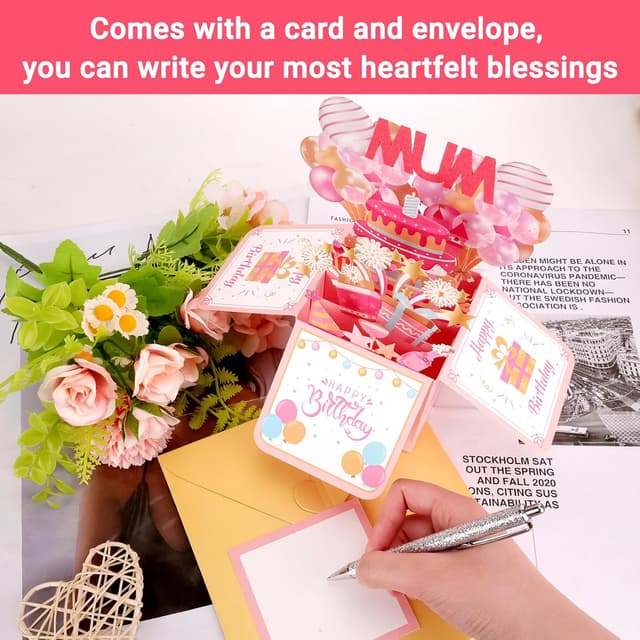 Detalle 2 de Kaempe Mum Pop Up birthday card 3D