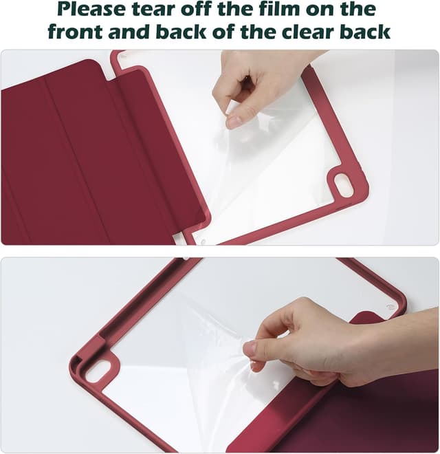 Thumbnail 6 de ProCase Hülle für iPad 11" (A16, 2025) & iPad 10. Gen 10,9" (2022) mit Stifthalter – Smart Case in Wein