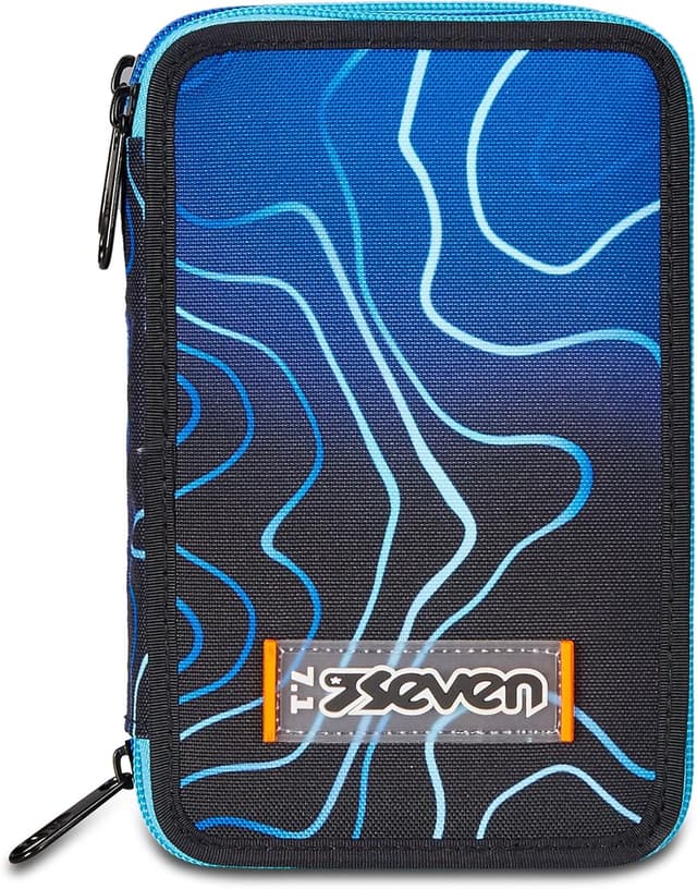 Thumbnail 5 de Federmäppchen mit 3 Fächern 45-teilig, blau