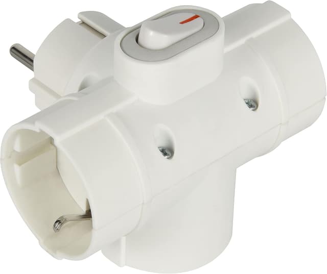 Detalle de Electraline 55090 Adaptador triple Schuko 16A