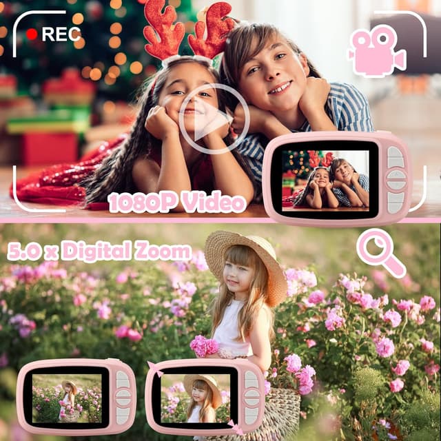 Thumbnail 2 de GlobalCrown Instant Camera for Kids