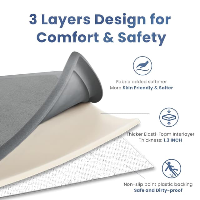 Thumbnail 6 de Huloo Sleep Baby Play Mat 1.3in Thick Memory Foam