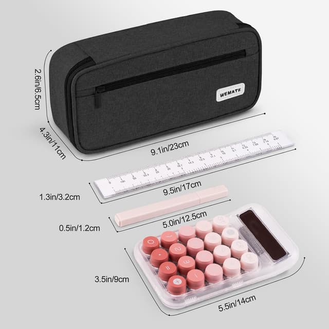 Thumbnail 6 de WEMATE Federmäppchen 9×4,3×2,4 in ✏