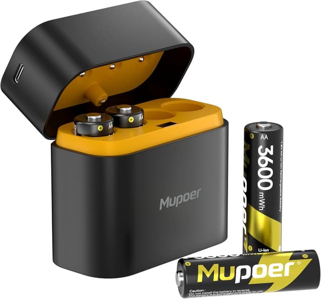 Detalle de AA Rechargeable Lithium Batteries 4 Pack