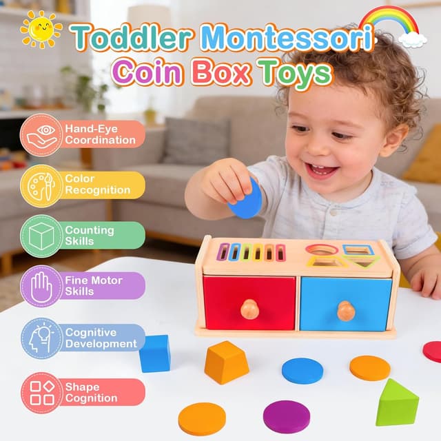 Detalle 2 de Montessori Sortierspiel ab 1 Jahr