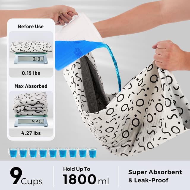 Detalle de ZOMISIA Charcoal Puppy Pee Pads for Dogs (Extra Large) 86x70 cm, 30 count + 1 health monitoring pad