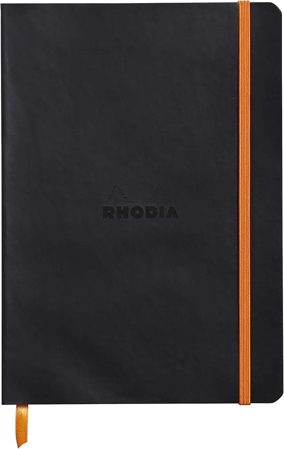 Detalle de Rhodia Rhodiarama Cuaderno Punteado A5 con Elástico y Páginas 160 ✒