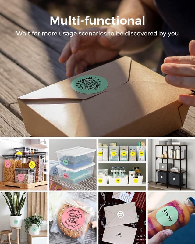 Detalle 1 de Lot de 750 étiquettes thermiques MUNBYN