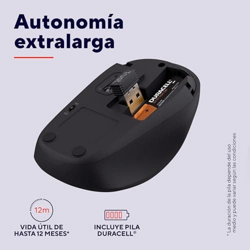 Detalle 2 de Trust Yuki ratón inalámbrico 800-1600 DPI