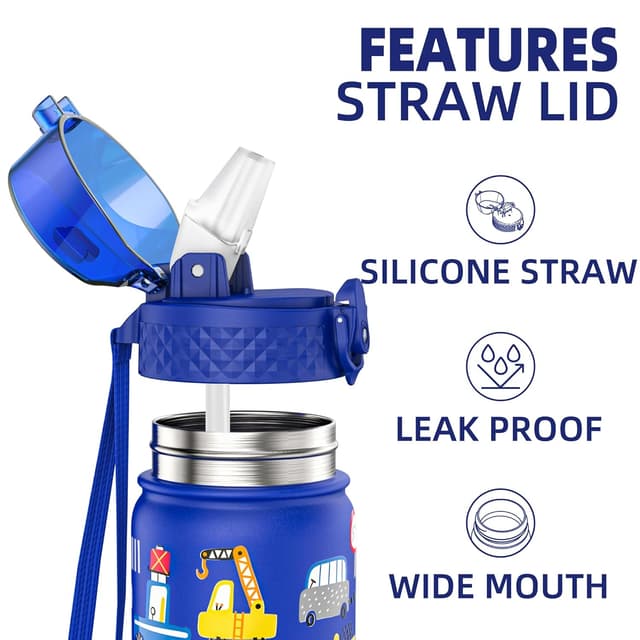 Detalle 2 de GOPPUS Trinkflasche Kinder 420ml Edelstahl