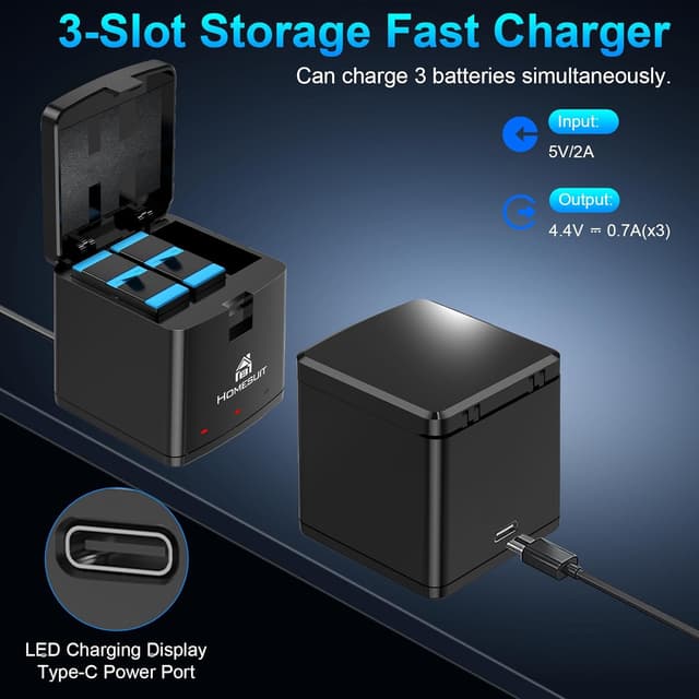 Detalle de Homesuit Hero Battery 1800mAh 3-channel Charger