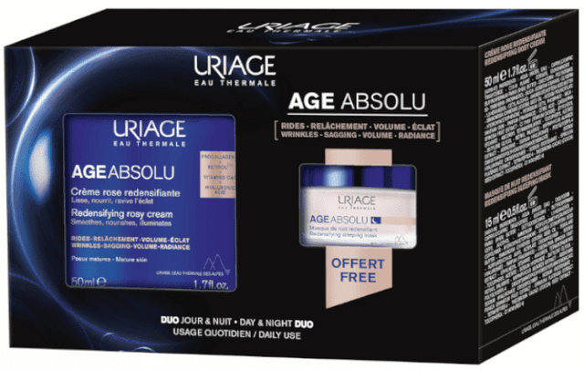 Imagen de Uriage Age Absolu Crema Rosa 50 ml + Mascarilla Noche 🌙 en OfertitasTOP