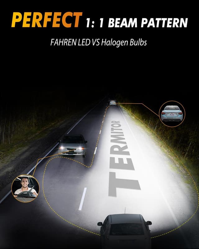 Detalle 2 de Termitor LED H11/H9/H8 9005/HB3 Bulbs Combo