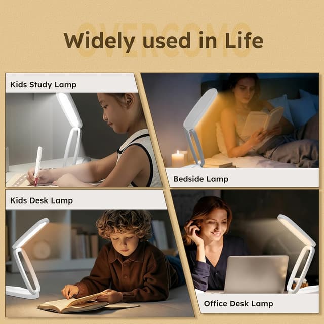 Thumbnail 6 de Overcomo Rechargeable LED Desk Lamp 3 settings