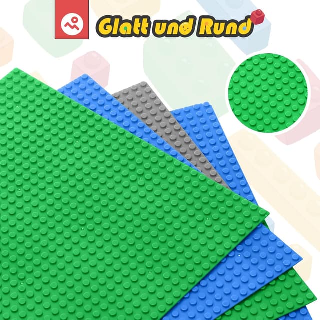 Detalle 2 de HUIZDQ 12 Stück Grundplatten 25,5 cm 🧩