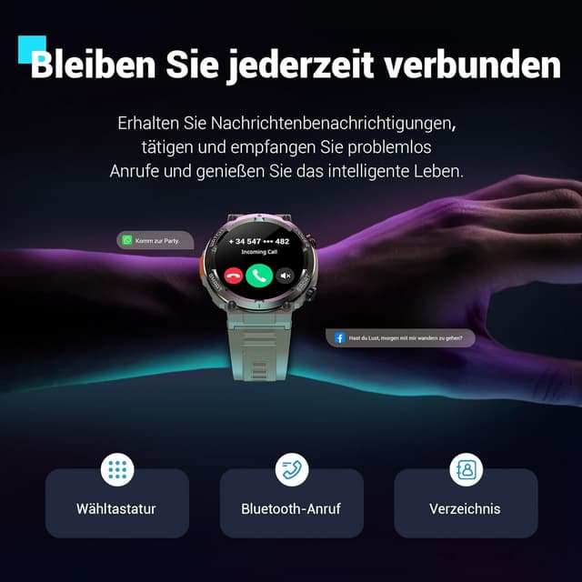Thumbnail 3 de Blackview W50pro Smartwatch 100 Tage